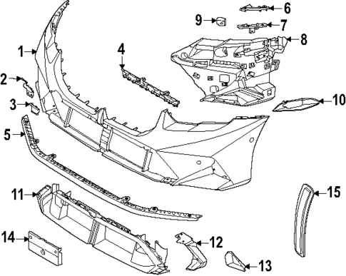 Bumper & Components - Front for 2025 BMW M5 #0