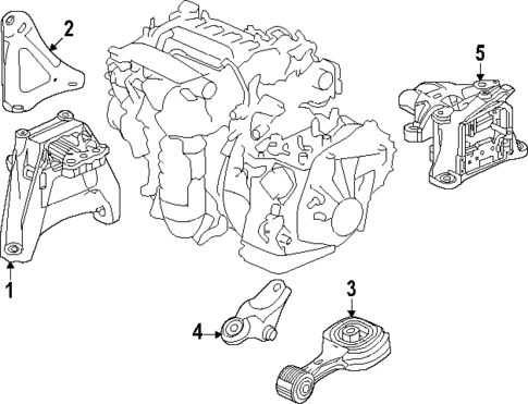 Engine & Trans Mounting for 2023 Honda Accord #0