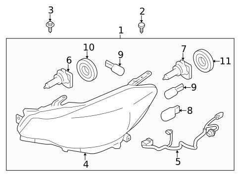 Combination Lamps for 2014 Subaru XV Crosstrek #0