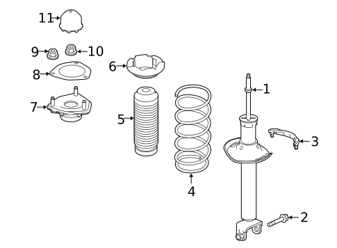 Struts & Components for 2019 INFINITI Q60 #3
