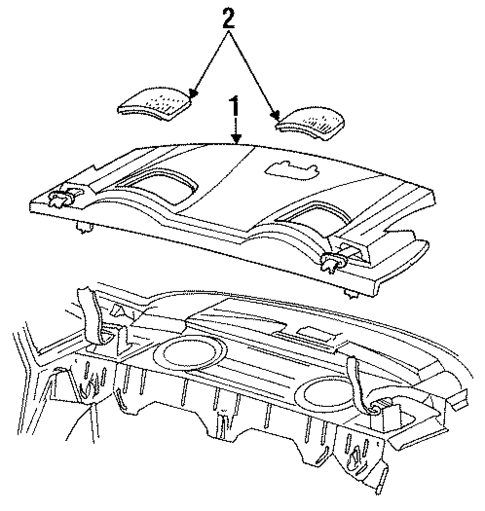 Interior Trim - Rear Body for 1992 Ford Taurus #1