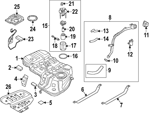 Emission Components for 2024 Hyundai Santa Fe #1