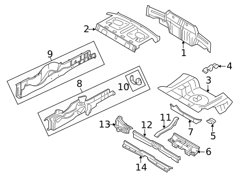 Rear Body for 2012 Ford Mustang #1
