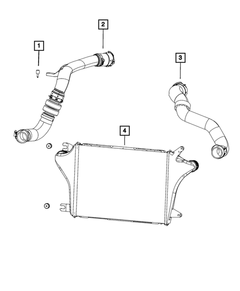 Radiator and Related Parts; Charge Air Cooler for 2022 Jeep Gladiator #2