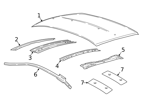 Roof & Components for 2019 Lincoln Continental #0
