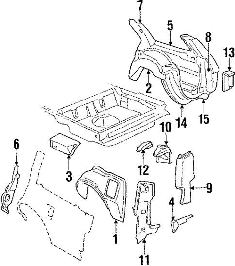 Inner Components for 1987 Pontiac Safari #0