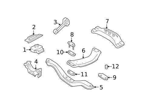 Engine & Trans Mounting for 2013 Subaru Forester #0