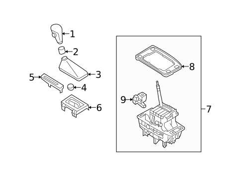 Gear Shift Control for 2006 Audi A6 Quattro #1