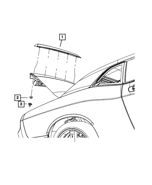 Moldings and Ornamentation for 2013 Dodge Challenger #1