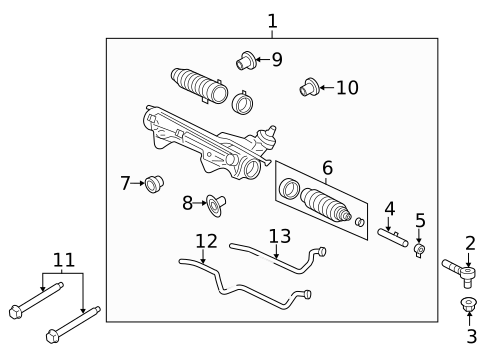 Steering Gear & Linkage for 2010 Lincoln Navigator #0