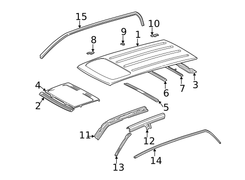 Roof & Components for 2005 Toyota Sequoia #0