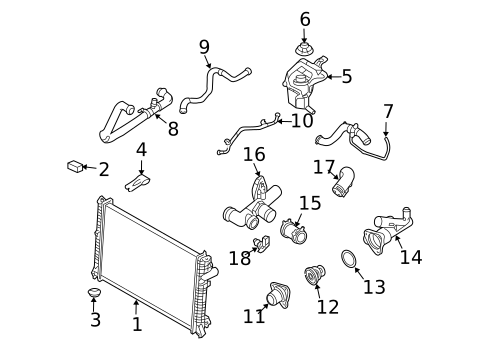 Radiators, Coolers & Related Components for 2008 Mercury Milan #0