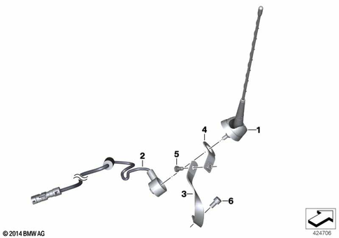 Radio Antenna for 2011 BMW-Motorrad R 1200 RT #1