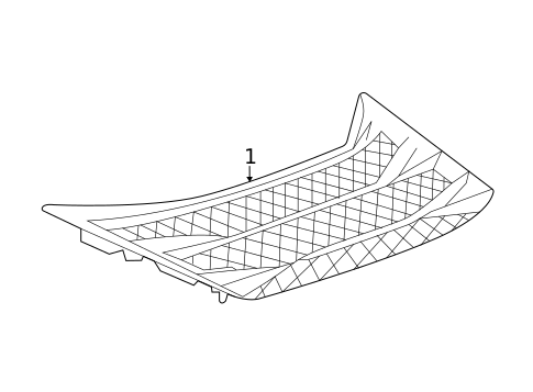 Exterior Trim - Engine Lid for 2022 Chevrolet Corvette #0