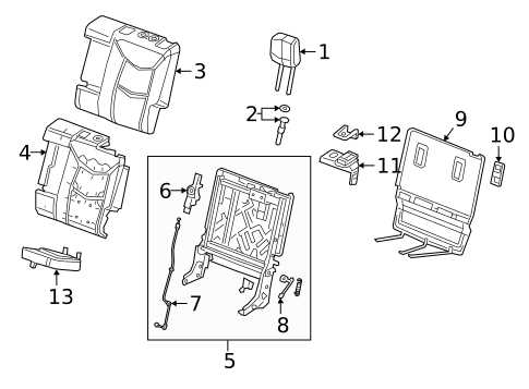 Second Row Seats for 2022 Cadillac XT6 #6