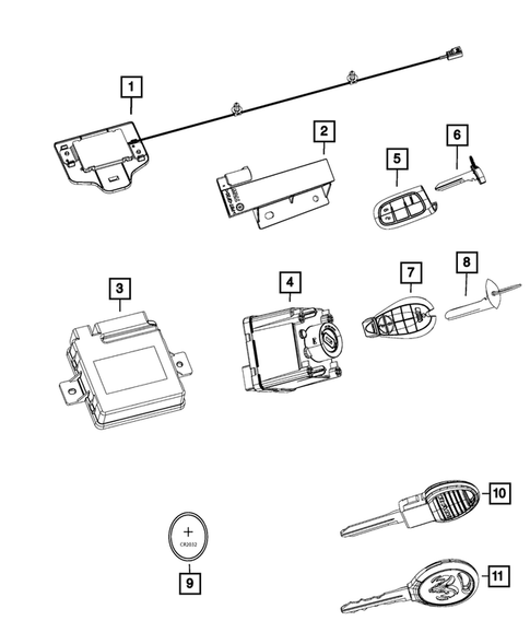 Keys, Modules and Engine Controllers for 2013 Ram 2500 #0