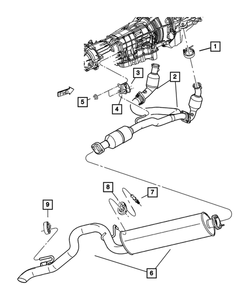 Exhaust System for 2003 Jeep Liberty #0