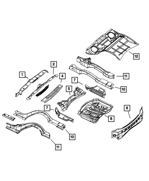 Floor Pans for 2012 Chrysler 300 #1
