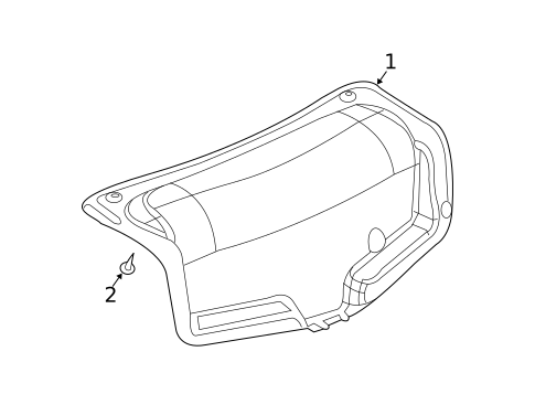 Interior Trim - Trunk for 2006 Cadillac CTS #0