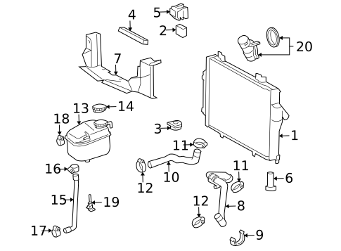 Radiator & Components for 2006 Chrysler Crossfire #0