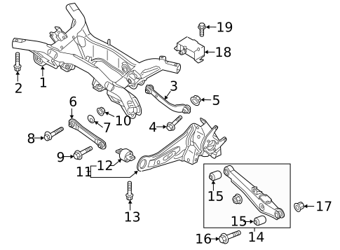 Rear Suspension for 2014 Mitsubishi Outlander #1