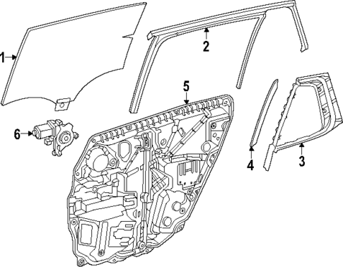 Rear Door for 2023 Mercedes-Benz EQS 450 SUV #0