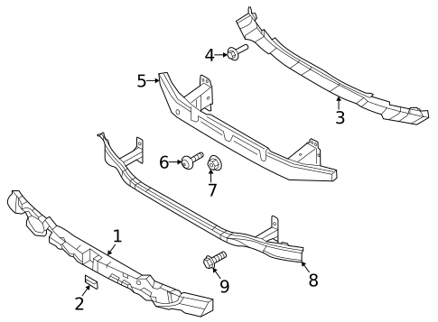 Bumper & Components - Front for 2023 Genesis G90 #1