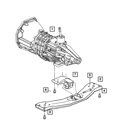Engine Mounting for 2004 Jeep Liberty #5