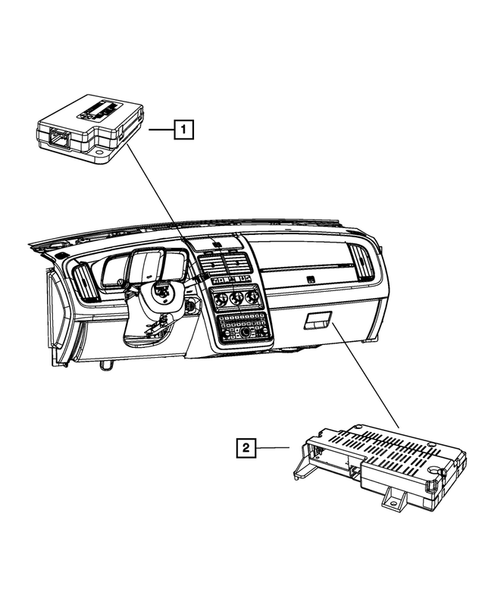 Keys, Modules and Engine Controllers for 2012 Dodge Journey #5