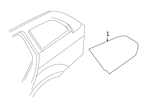 Glass & Hardware for 2009 BMW 328i #1