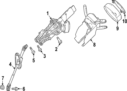 Steering Column Assembly for 2023 Mercedes-Benz Metris #0