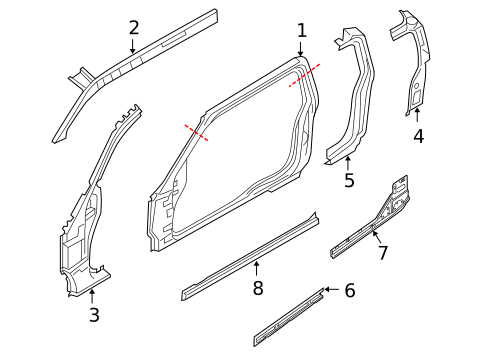 Hinge Pillar for 2009 Suzuki Equator #0