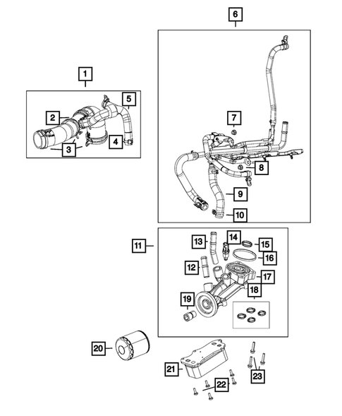 Engine Oiling, Oil Pan and Indicator (Dipstick) for 2014 Ram 3500 #0
