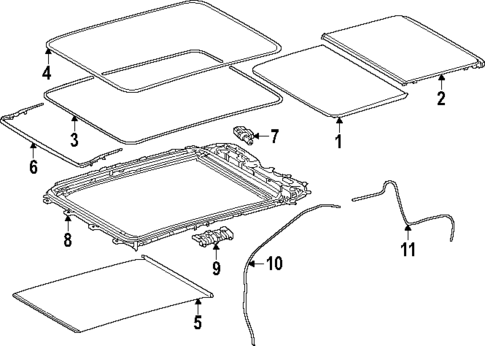 Sunroof for 2023 Toyota Sequoia #1