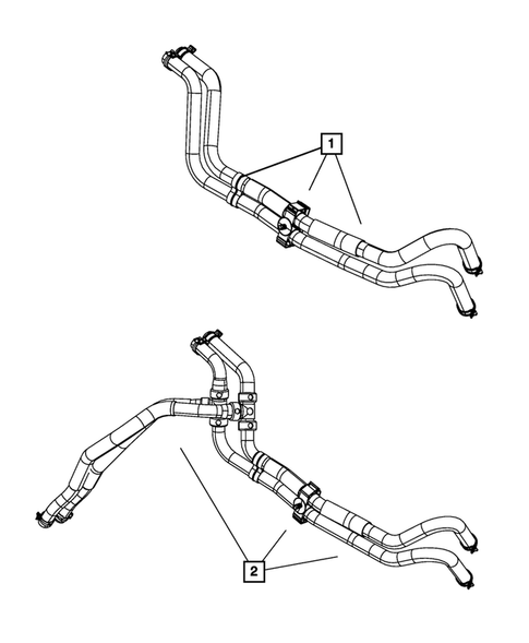 Air Conditioner and Heater Plumbing for 2009 Jeep Commander #3