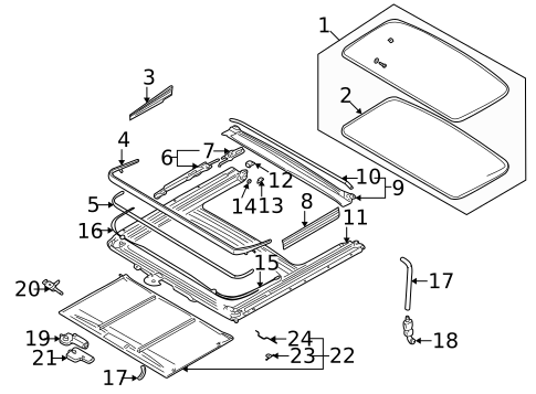 Sunroof for 2004 Volvo XC70 #0