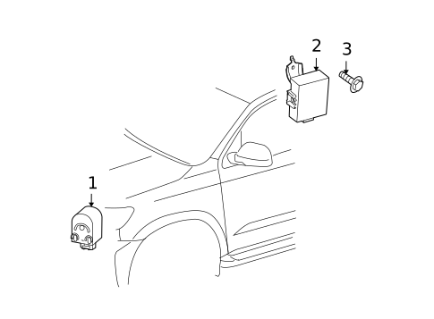 Keyless Entry Components for 2007 Toyota Tundra #0