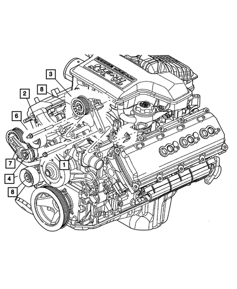Pulleys and Related Parts for 2005 Dodge Ram 1500 #0