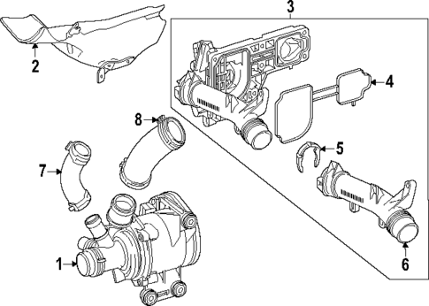 Water Pump for 2024 Mercedes-Benz CLE53 AMG #0