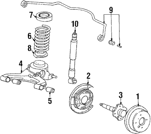 Rear Suspension for 1985 Toyota Celica #0