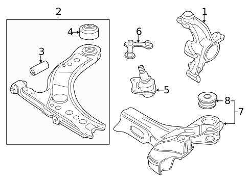 Suspension Components for 2001 Volkswagen Jetta #0