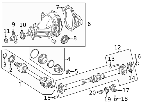 Axle & Differential for 2019 Mercedes-Benz E450 #0