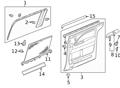 Sliding Door for 2008 Honda Odyssey #4