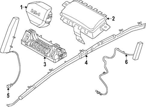 Air Bag Components for 2025 Kia EV9 #0