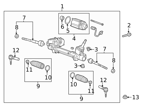 Steering Gear & Linkage for 2017 Chevrolet Malibu #0
