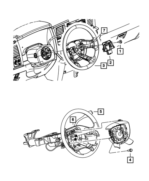Steering Wheel for 2008 Dodge Ram 3500 #0