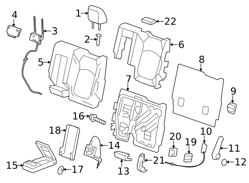 Second Row Seats for 2013 Buick Enclave #4