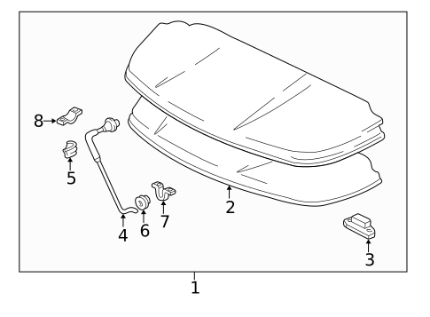 Lid & Components for 2001 Acura NSX #1