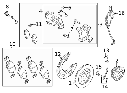 Rear Brakes for 2023 Genesis GV80 #0