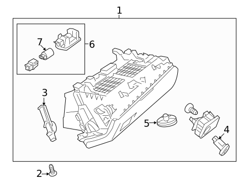 Glove Box for 2014 Mercedes-Benz E350 #1